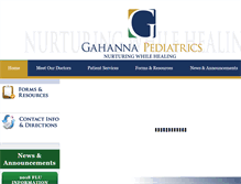 Tablet Screenshot of gahannapediatrics.com